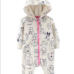 Carters toddler girls 24m zip-up jumpsuit